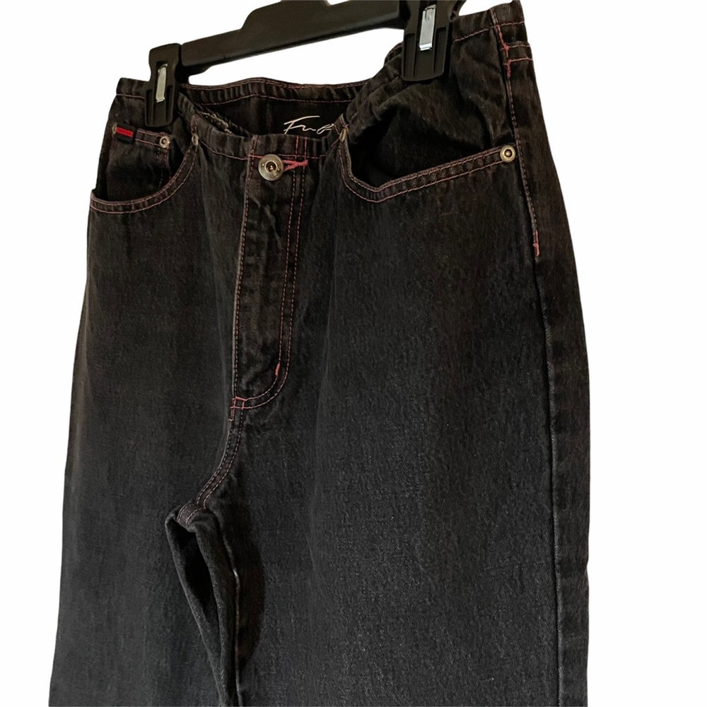 Black and Pink Jeans Fubu Size 7 8 - Picture 3 of 8